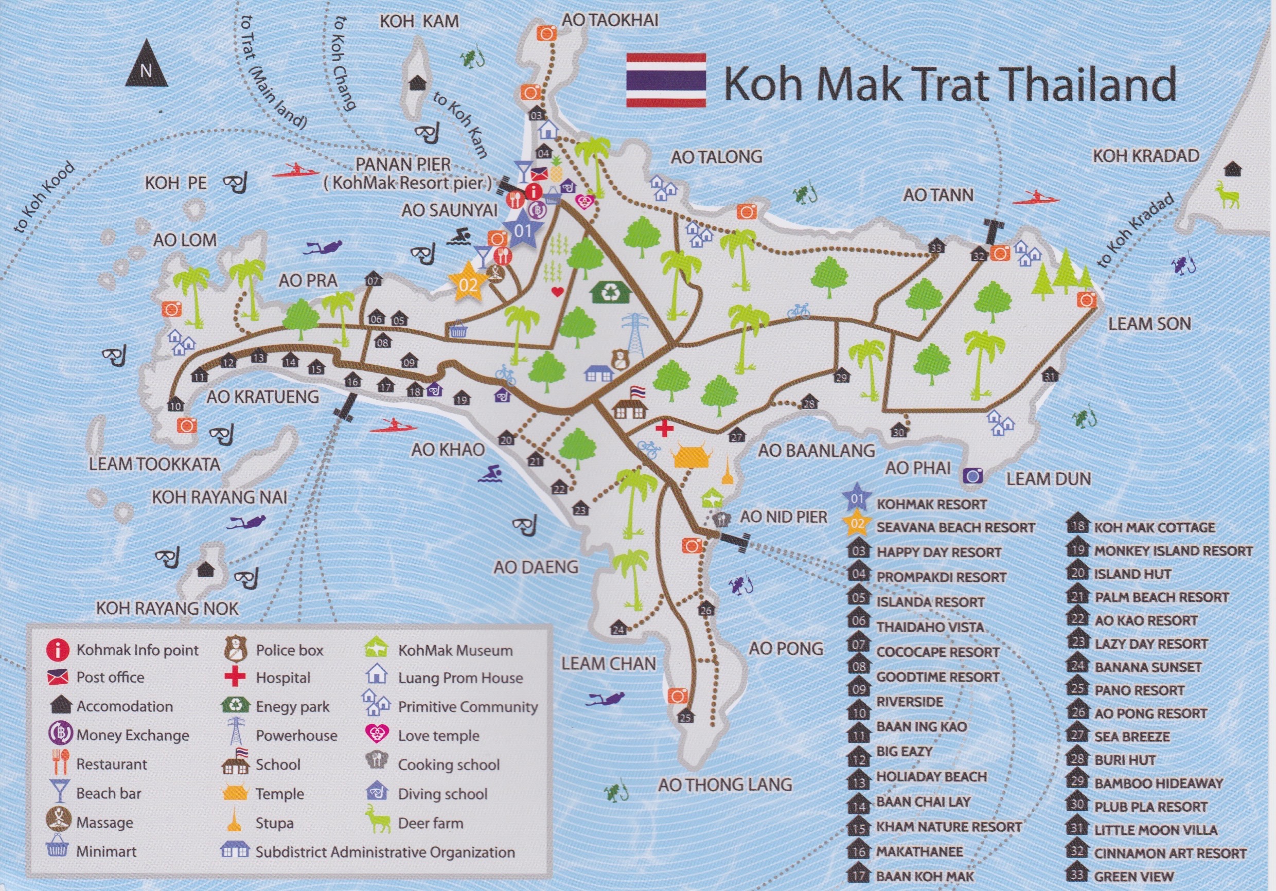 Map of KohMak – petriraisanen