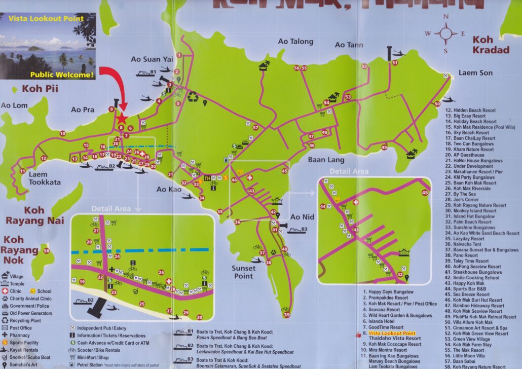 Map of KohMak – petriraisanen